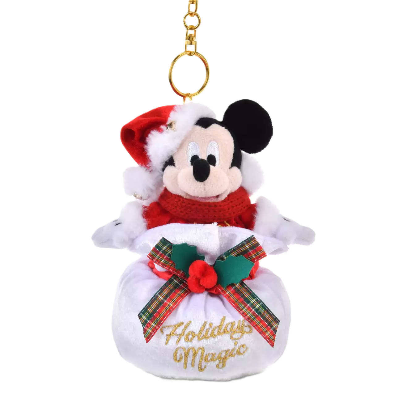 2025 Exclusive DS Mickey Mouse Plush Keychain, Disney Christmas