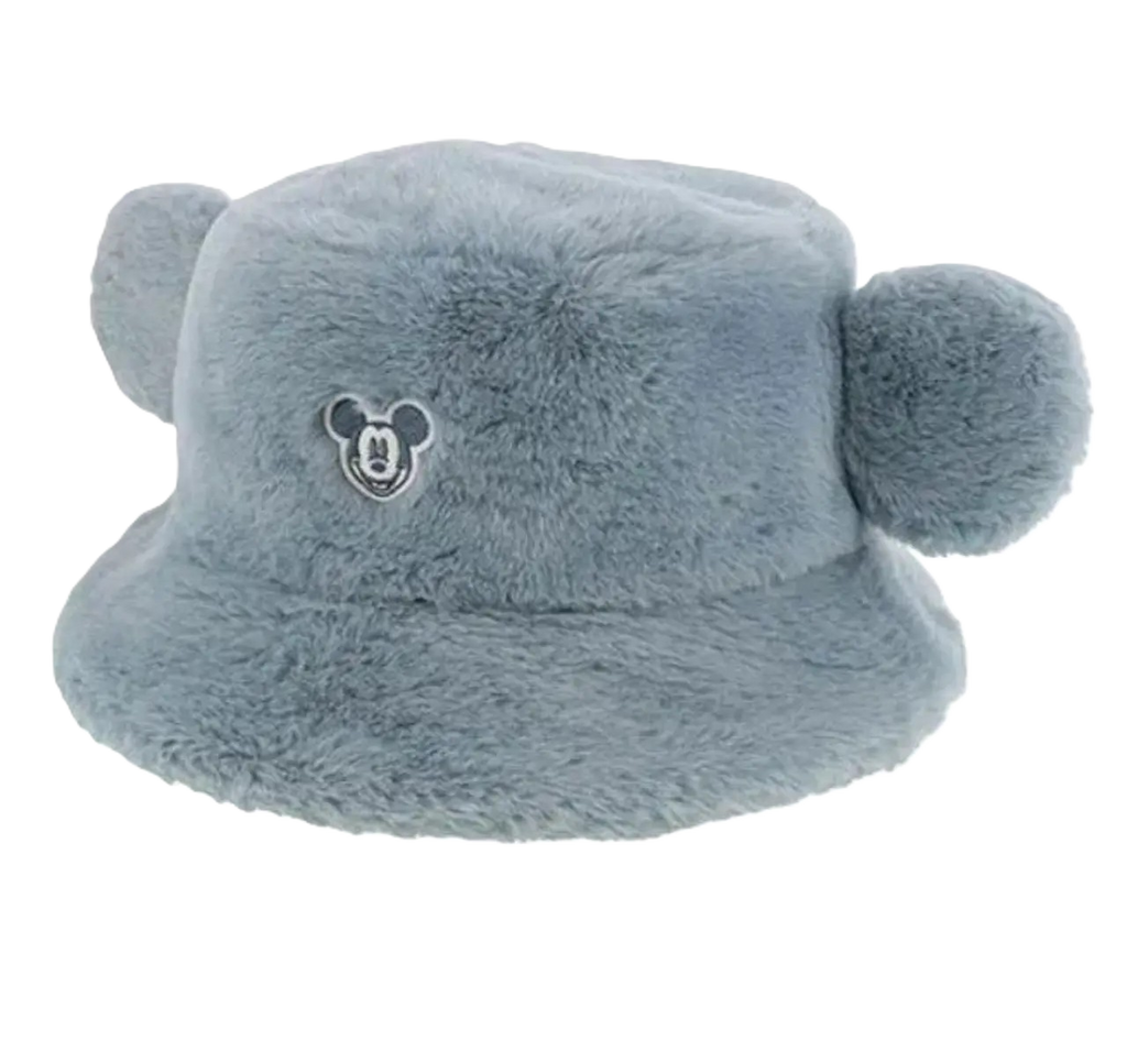 TDR Blue Fluffy Mickey Bucket Hat