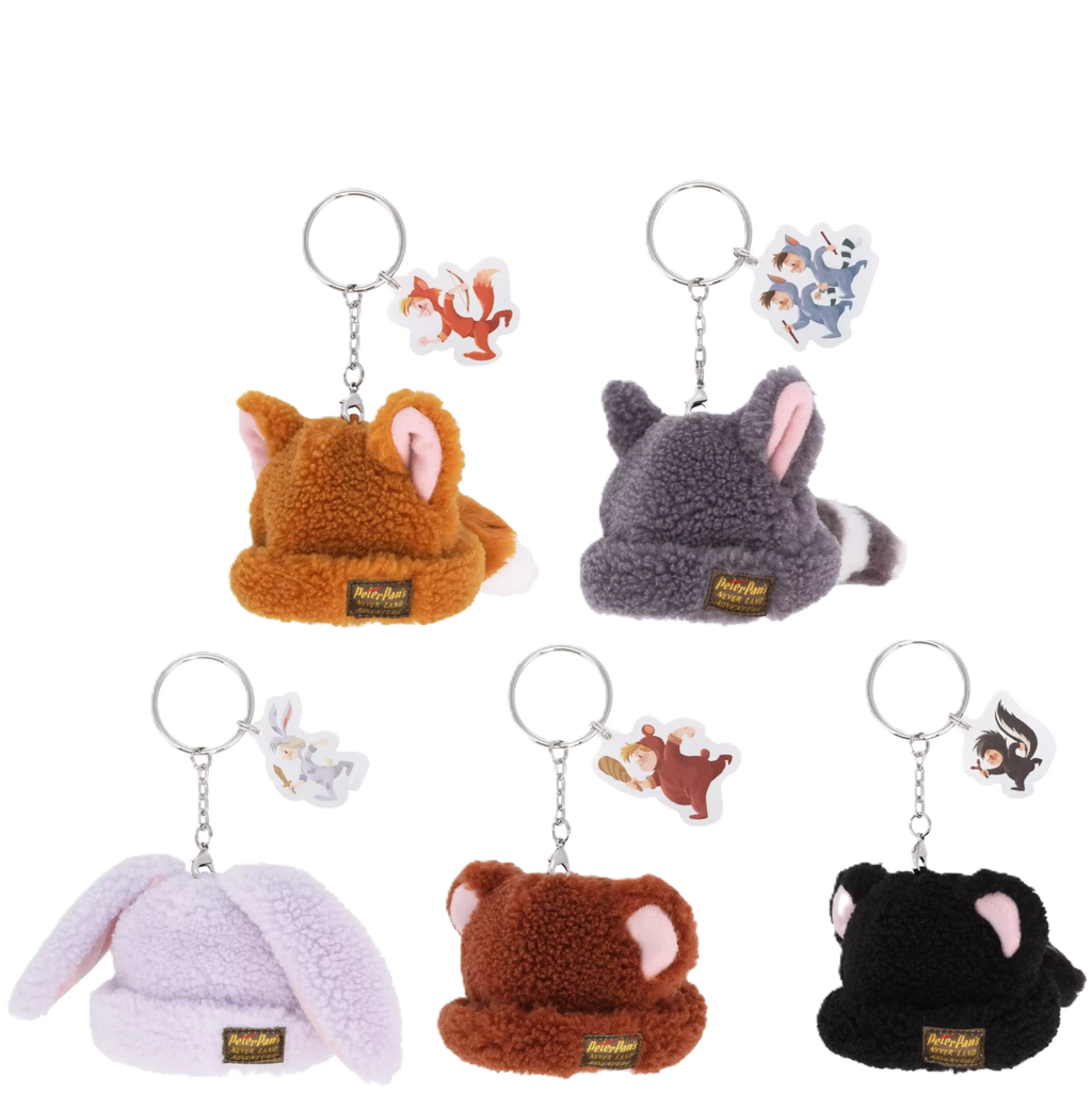 TDR Peter Pan Lost Boys Cap Hat Keychain Tokyo Disney Sea Fox