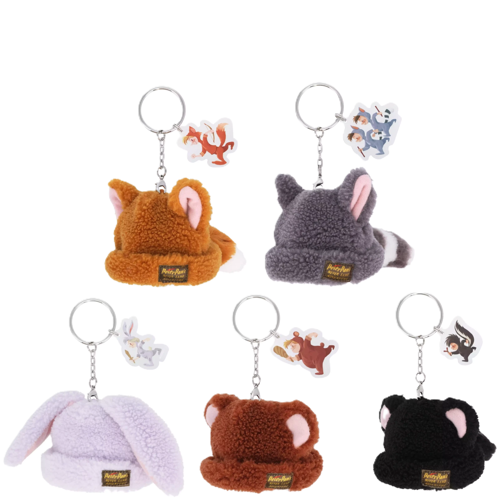 TDR Peter Pan Lost Boys Cap Hat Keychain Tokyo Disney Sea Fox