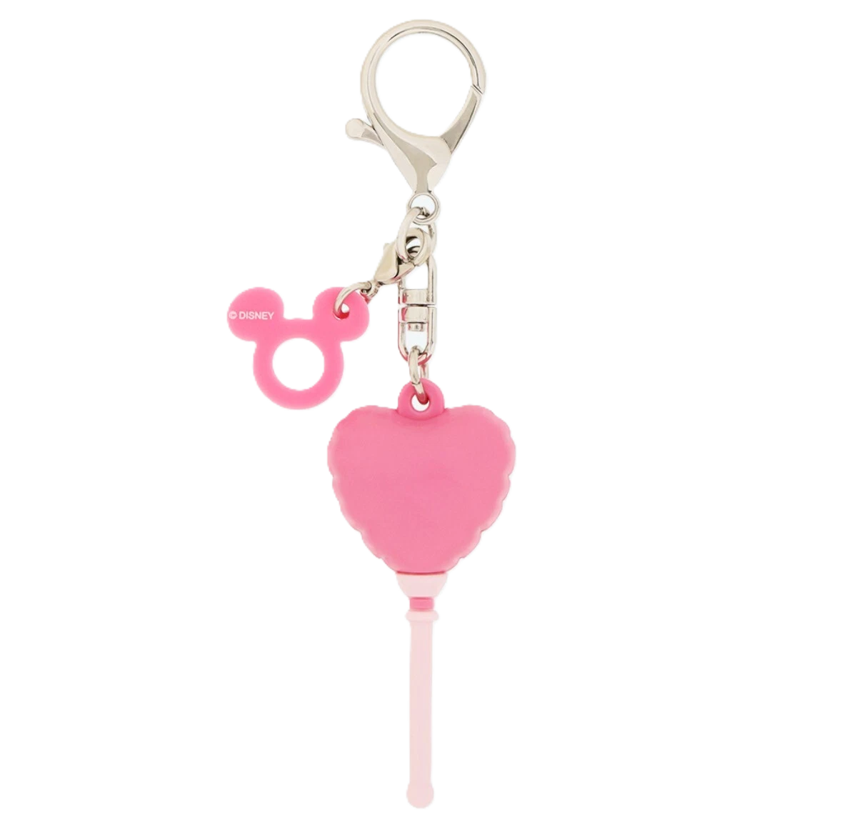 TDR Retro Balloon Keychain Pink Heart Minnie