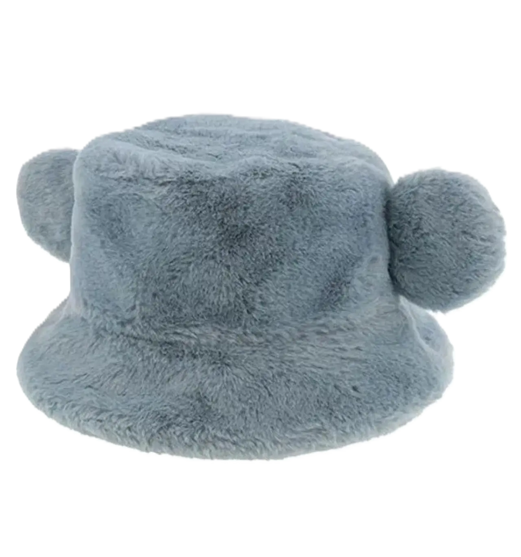 TDR Blue Fluffy Mickey Bucket Hat