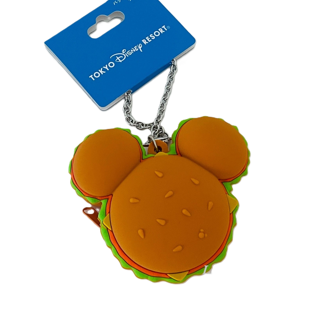 TDR Mickey Mouse Hamburger Coin Keychain