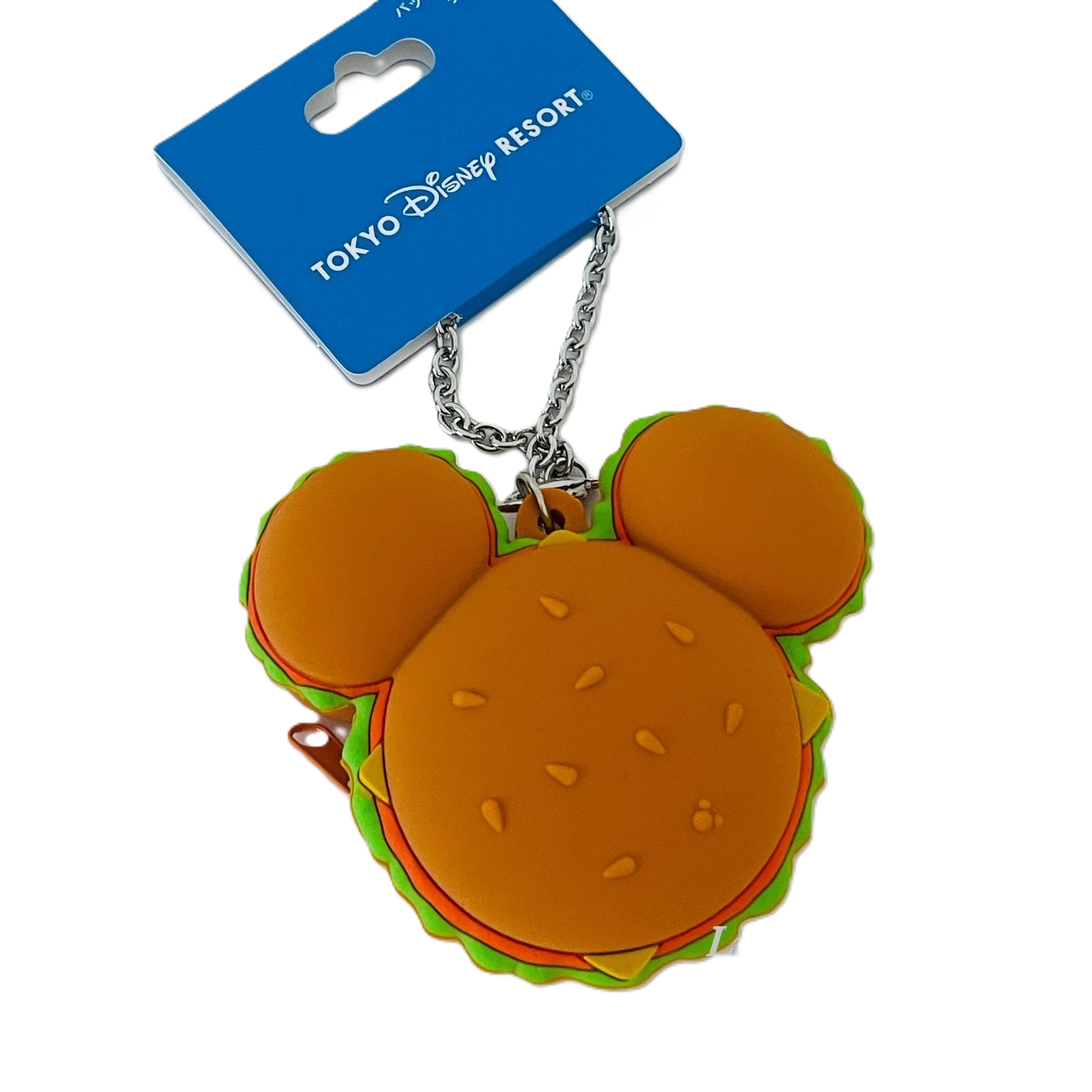TDR Mickey Mouse Hamburger Coin Keychain