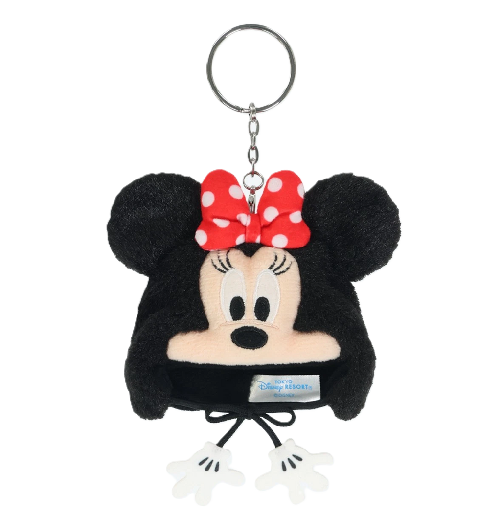 TDR Minnie Mouse Hat Plush Fun Cap Keychain