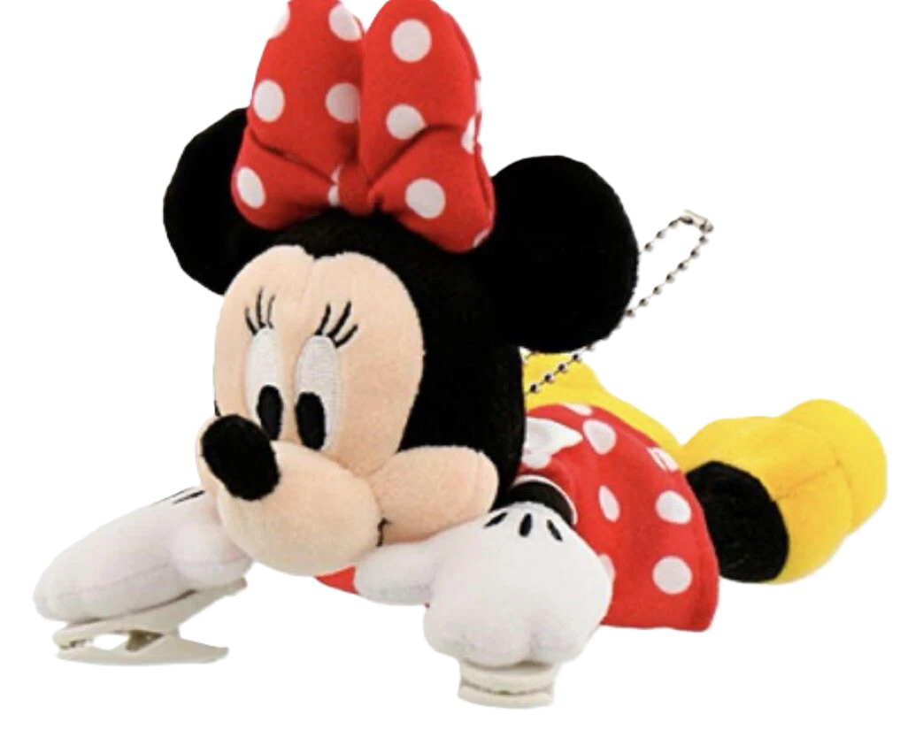 TDR Exclusive Minnie Mouse Plush Clip on Shoulder Buddy Stuffed Toy Keychain