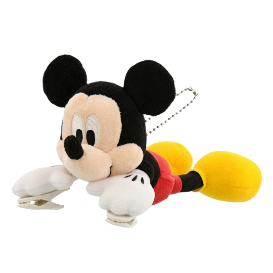 TDR Exclusive Mickey Mouse Plush Clip on Shoulder Buddy Stuffed Toy Keychain