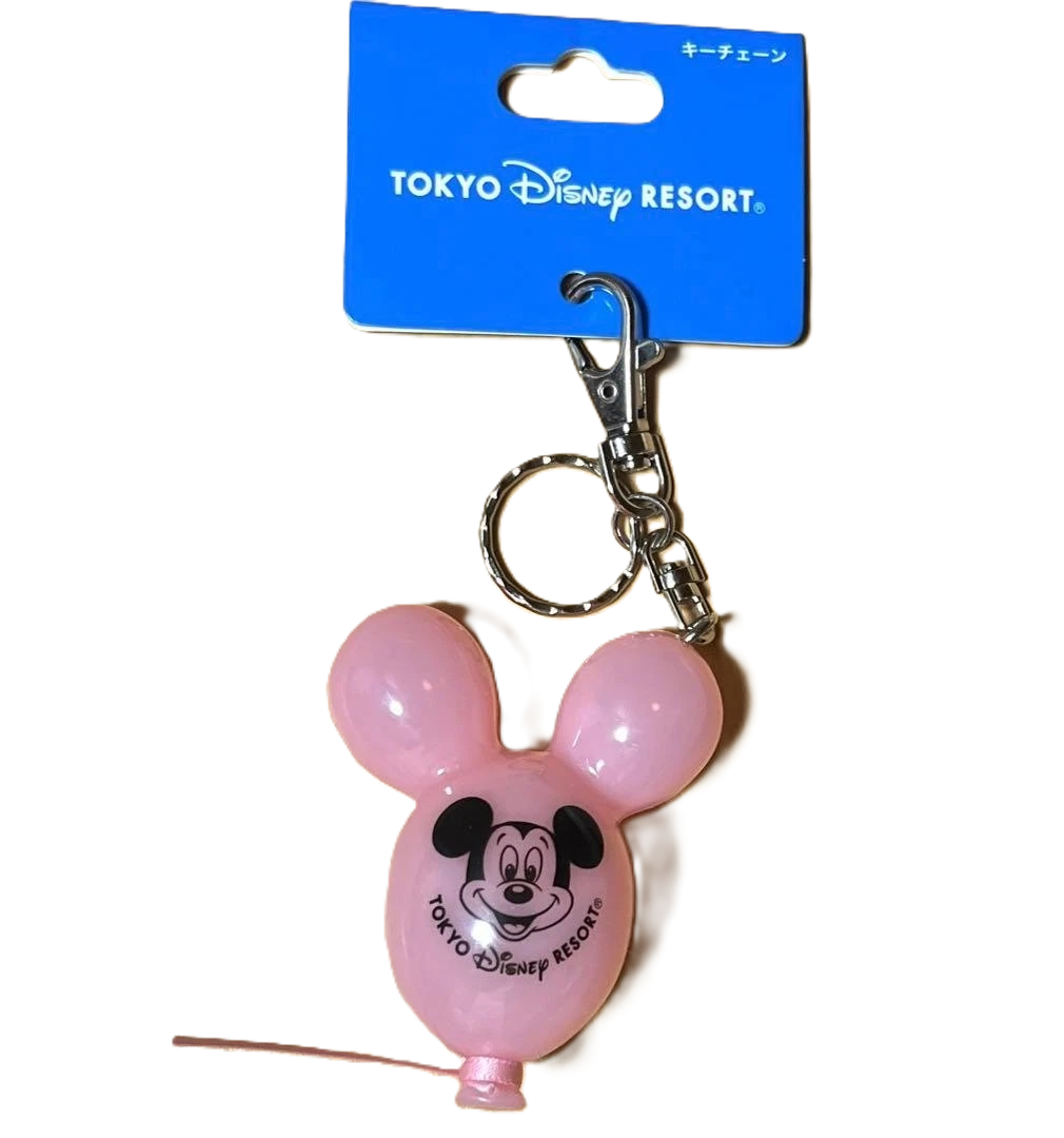 TDR Exclusive Balloon Keychain Mickey Mouse Pink