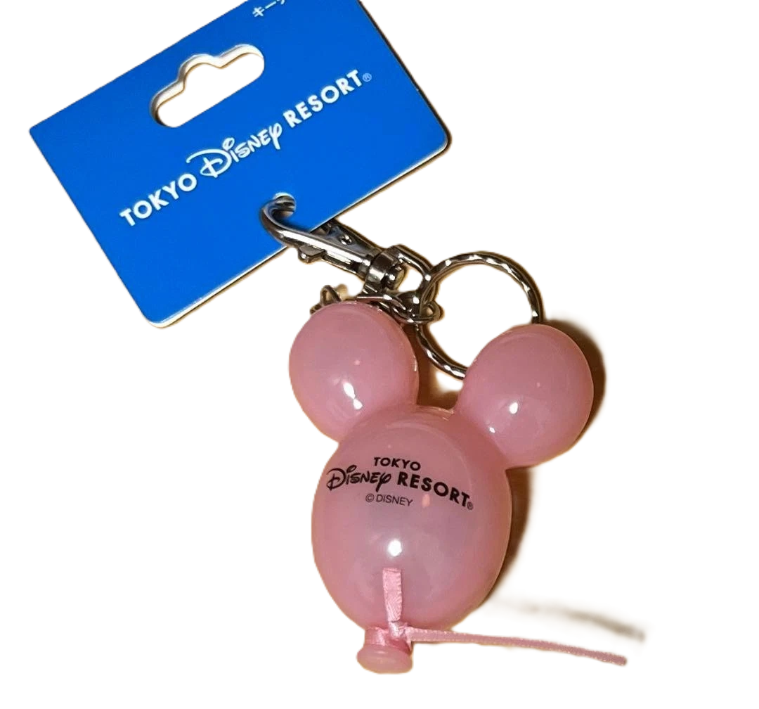 TDR Exclusive Balloon Keychain Mickey Mouse Pink